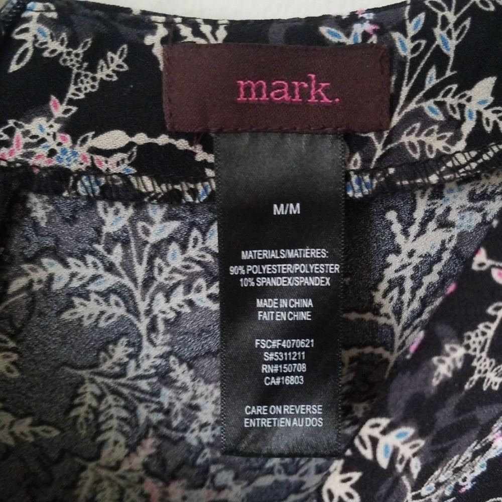 Black Floral Print Dress - Picture 3 of 4